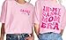 in My Dance Mom Era Shirts for Women Funny Mama T-Shirt Mom Life Graphic Tee Casual Short Sleeve Tops Pink M