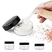 Accmor 15 Pieces Empty Clear Plastic Sample Containers with Lids 10/15/ 20 Gram Size Cosmetic Pots Jars with 5 Pieces Mini Spatulas