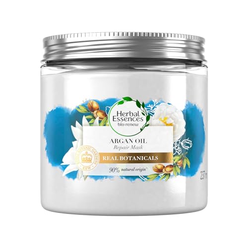 Herbal Essences, Argan Oil Hair Mask, 237Ml, For Dry, Damaged,Frizzy Hair|Paraben, Sulfates Free|For All Hair Types |Hair Mask For Men & Women, 1 Count
