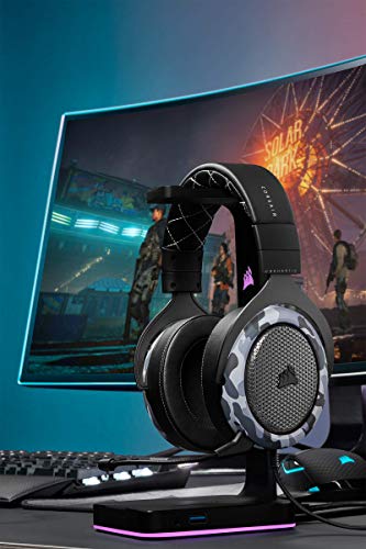 HS60 HAPTIC Cuffia Gaming Stereo con Tecnologia (Bassi Aptici Realizzati Tramite Taction Technology, Padiglioni Regolabili in Morbido Memory Foam, Microfono Rimovibile) Camo - Cuffia gaming - Immagine 12