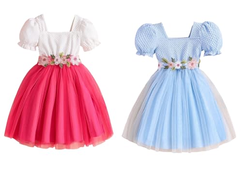 Image of TAGAS Dress for Girls Knee Length II Baby Girl Dress|| Frock for Girl |Girl Floral Sundress|Kids Frock|