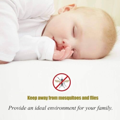 Image of Polyester Magnetic Mosquito Net /Curtain for Door, for All Door Types & Sizes, Auto-Closing Insect Screen to Keep Mosquito Out (210 x 100 Cm, Brown)