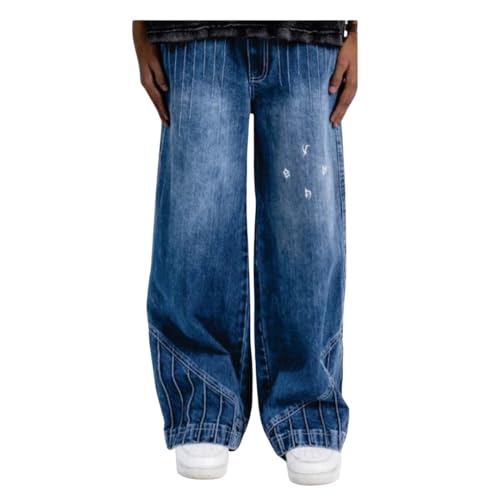 Classic Relaxed Fit Denim Jeans, Medium Wash, Straight Leg