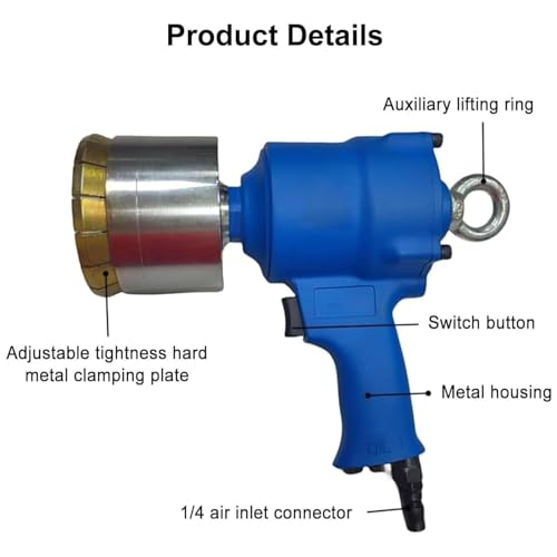 Pneumatischer Zylinder-Crimper, manuelle Siegelmaschine mit 599.7 kg Kraft, einstellbare Intensität für Industrieverpackungen und Farbtrommeln