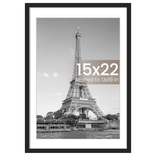 Image of upsimples 15x22 Picture Frame, Wall Decor Poster Frames, Black 1 Pack