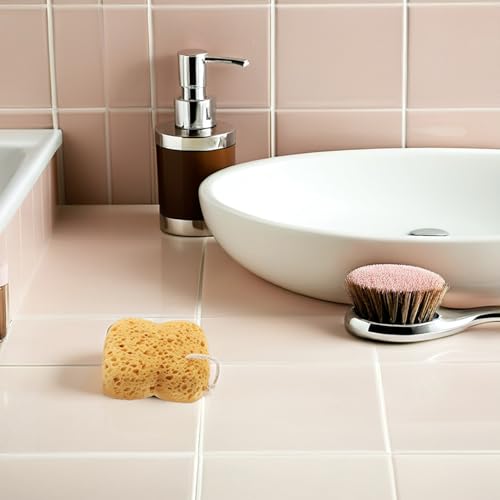 Éponge de bain exfoliante naturelle lavable pour gommage corps