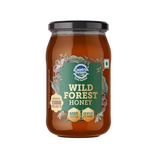 Country Delight Wild Forest Honey | NMR Tested | No Added Sugar | Preservative Free | Naturally Rich in Antioxidants | 475 Gm