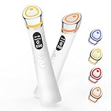 Face Lift Device – 8 in 1 Skin Tightening and Lifting, LED Light Therapy for Wrinkles, Korean Skin Care, Spa-Grade Facial Massager Lifting & Firming Beauty Massager (White)