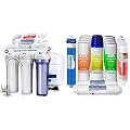 iSpring RCC7AK 6-Stage Superb Taste High Capacity Under Sink Reverse Osmosis Drinking Water Filter System & 2-Year Replacement Supply Set for 6-Stage Reverse Osmosis RO Water Filtration Systems