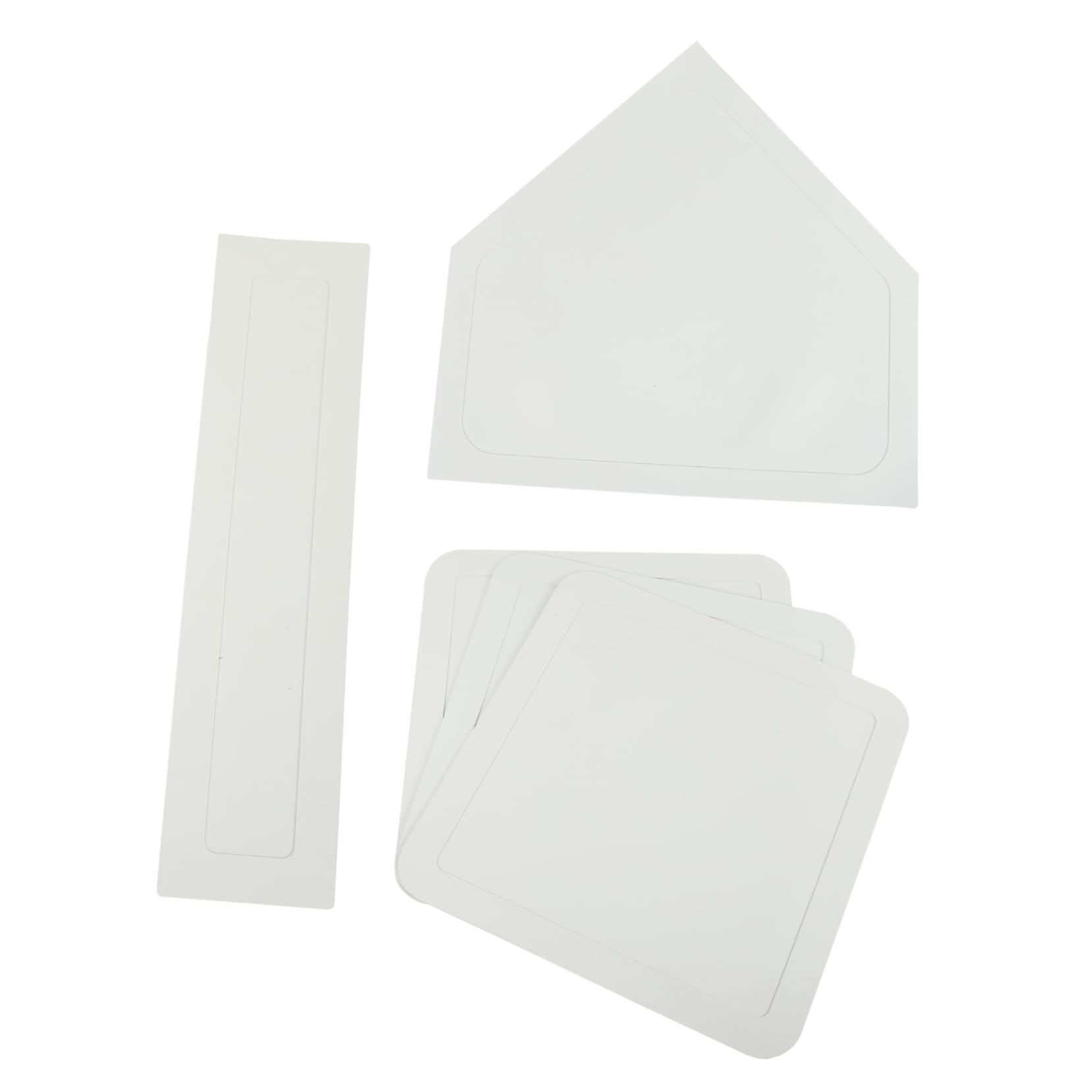 ibasenice 5pcs Baseball Base Non- Rubber Mat for Pitching and Training Thrown Down Bases for Practice