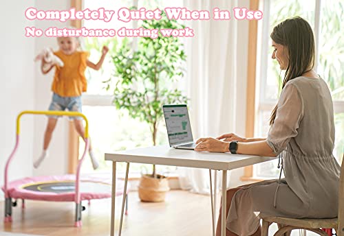 Pelpo 36"/38" Mini Trampoline For Kids With Foam Handle, Toddler Trampoline With Silent Resistance Band, Small Indoor Trampoline For Toddlers Age 2-8, Safe Exercise Trampoline To Burn Off Energy, Pink #TOP2