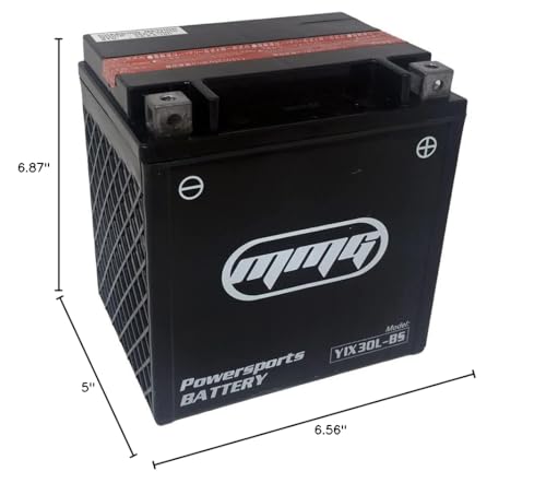 MMG YIX30L-BS Battery 12v 400 CCA for Utility Vehicles UTV Polaris Ranger 4x4 6x6 400 425 500 570 700