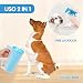 COMFPET pfotenreiniger für hunde mit silikonbürste, ragbarer Pfotenreiniger mit abnehmbarer Silikonbürste, großzügiges Fassungsvermögen, geeignet für Katzen und Hunde Paw Washer (M)