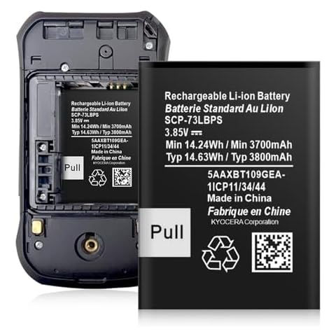 HUAENG (2-Pack SCP-73LBPS Battery, (2024 New Upgraded) 3800mAh New 0 Cycle Super High Capacity Replacement Battery for Kyocera DuraXV Extreme E4810 Verizon Flip Phone Cover