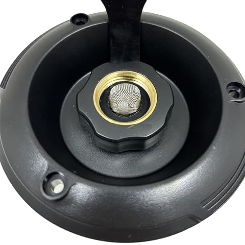 Image of RV Water Inlet Connection, City Water Fill Inlet, Flange Brass with Check Valve, RV Water Hose Connector Water Fill Flange City Water Hookup for RV (Dimensions: 87mm)
