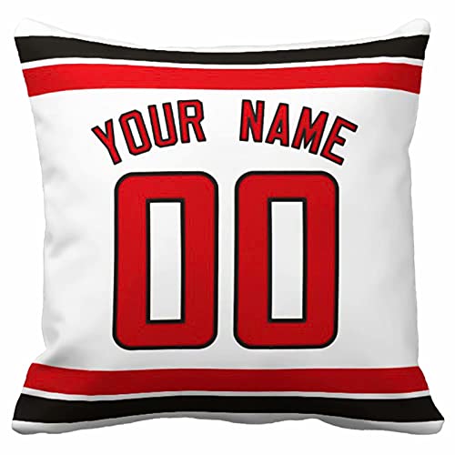 Image of ANTKING Throw Pillow 2 Pack with Custom Name and Number Personalized Gift for Men Women Boys