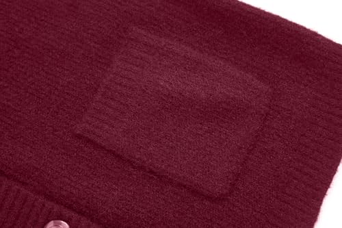 Image of Women's Knit Cardigans Open Front Long Sleeve V Neck Button Down Loose Cardigan Sweaters Cable Knit Outwear Coats