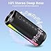 Speakers Wireless Bluetooth, Bluetooth Speaker 5.4 with 7 RGB Lights, 20H Playtime with Deep Bass, IPX7 Waterproof, TWS Wireless Pairing, 3600mAh Battery, Portable Speaker for Travel/Party/Gifts,Black