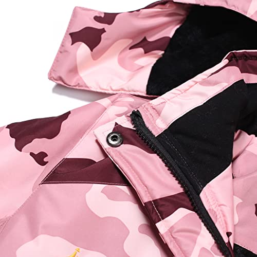 Moerdeng Women's Waterproof Ski Jacket Warm Winter Snow Coat Mountain Windbreaker Hooded Raincoat Jacket #TOP3