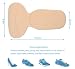 4 Pares T-forma Plantillas Silicona Gel Almohadillas, Mnioky Talonera para Protectores de...