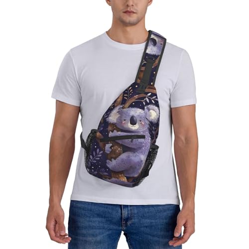 Bolso bandolera Koala Leaves para mujer y hombre miniatura 7