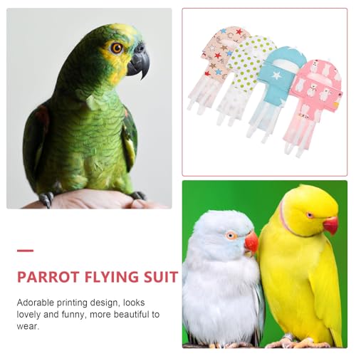 Couches pour oiseaux à utiliser à l'extérieur - Pack de 4 pantalons pour sorties - 5