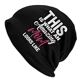 Así Es como Luce Una Mamá Increíble Beanie Unisex Gorro Invierno Confortevole Cálido Gorra para Uomini Arrampicata Motociclismo