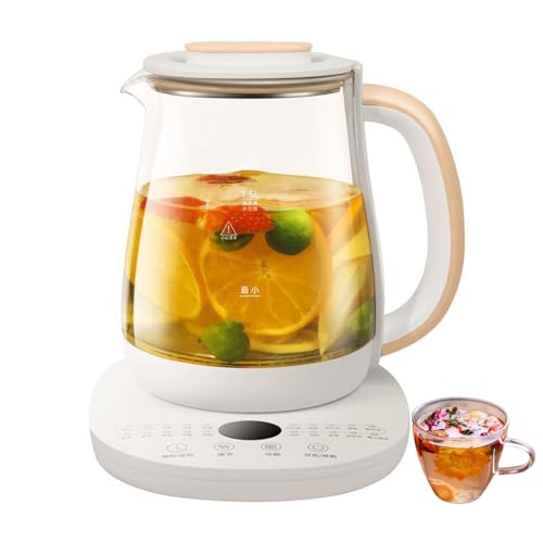 Szklana czajnik elektryczna 1.8L, 800W Touch Control Tea Maker z ciepłem, automatycznym wyłącznikiem, szkłem borokrzemowym i stalą 304 dla Home Office