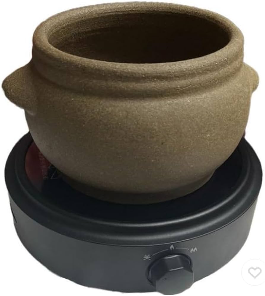 よもぎ出品商品です！ Amazon | 黄土よもぎ蒸し壺とIHコンロセット、大きいサイズ壺