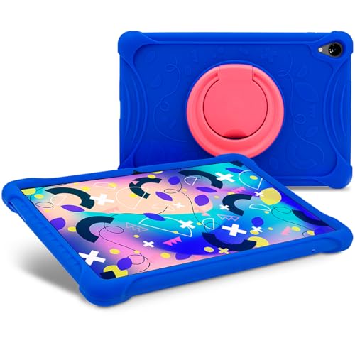 SPC Gravity 11” Kids Case – Étui pour Enfants en Silicone pour SPC Gravity 11” avec Anneau pivotant pour Support, Coins renforcés, Ultra-résistant et...