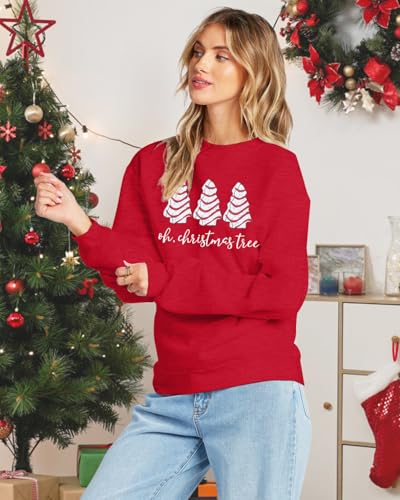 Oh Christmas Tree Snack Cake Sweatshirt for Women - Image 2