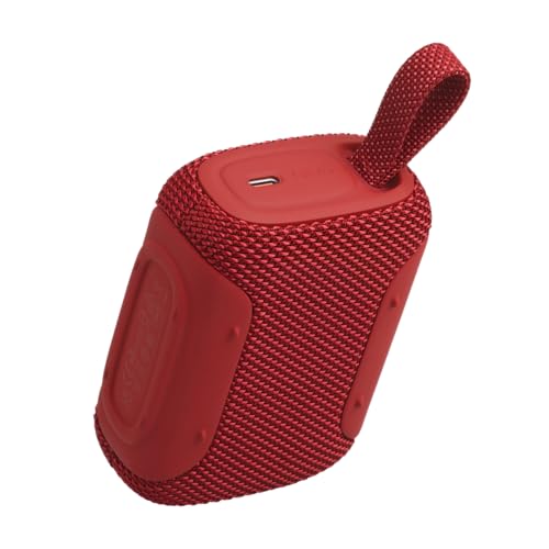 JBL GO 5 Enceinte Bluetooth Ultra‑Portable avec JBL Pro Sound Puissant et Basses percutantes, appairage AirTouch, Conception étanche, 10 Heures d’autonomie, Rouge