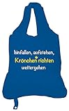 Zusammengerollt: 10 x 4 cm Rannenberg Kr?Nchen richten Einkaufs-Beutel Tasche Shopper Polyester Bag Gro? Tragetasche