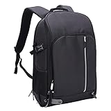 La mochila también está equipada con luces LED y hay modos de parpadeo rápido, parpadeo lento y luz constante. También hay una hebilla de fijación de trípode en el costado, que es conveniente e íntima.