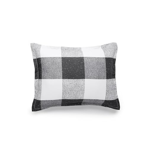 Image of Amazon Basics Lightweight Microfiber Comforter Set, 2-Piece, Twin /Twin XL, Black /White Checkerboard