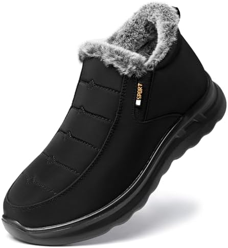 TEMOFON Womens Winter Snow Boots Warm Fur Lined Booties Waterproo...