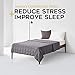 YnM Exclusive 15lbs Weighted Blanket, Bed Blanket for One Person of 140lbs, Ideal for on Queen/King Bed (Dark Grey, 60