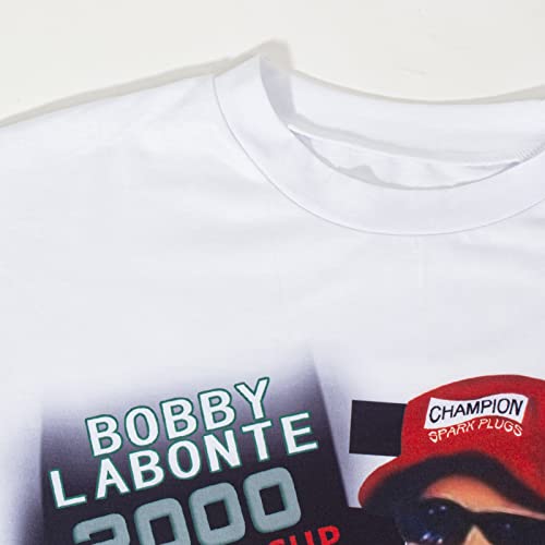 Women Sexy Graphic Tees Crop Tops Loose Fit Letter Print Side Open Tie Up Summer T Shirts White #TOP5