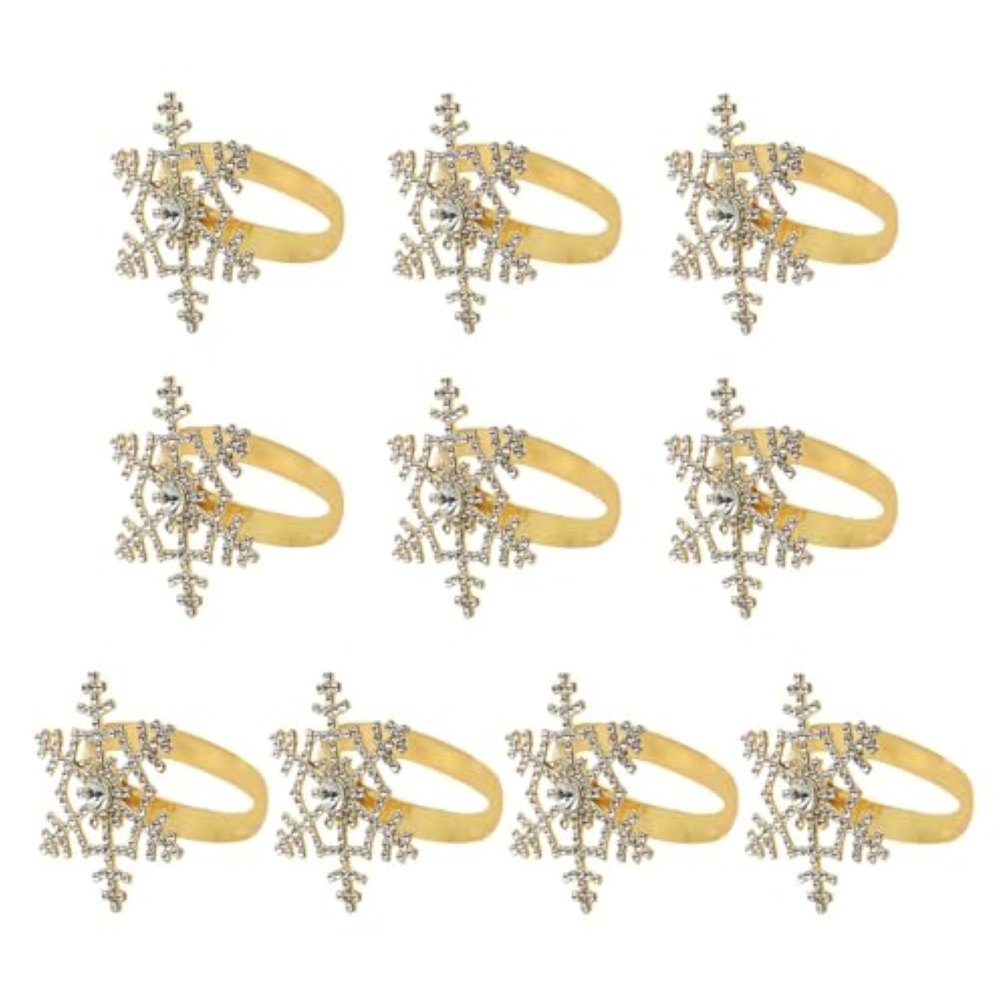 10Pcs Napkin Rings for Christmas Wedding