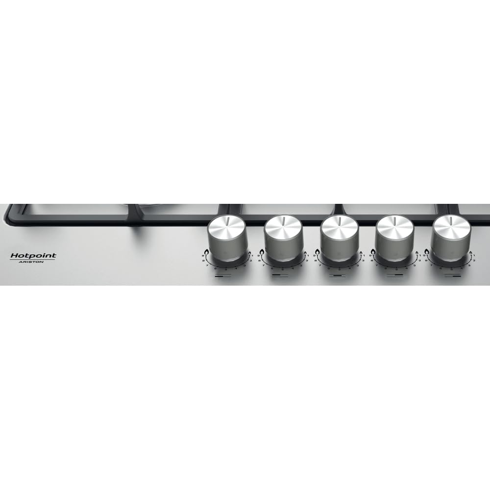 Piano cottura a gas Hotpoint: 5 fuochi, - PPH 75G DF/IX