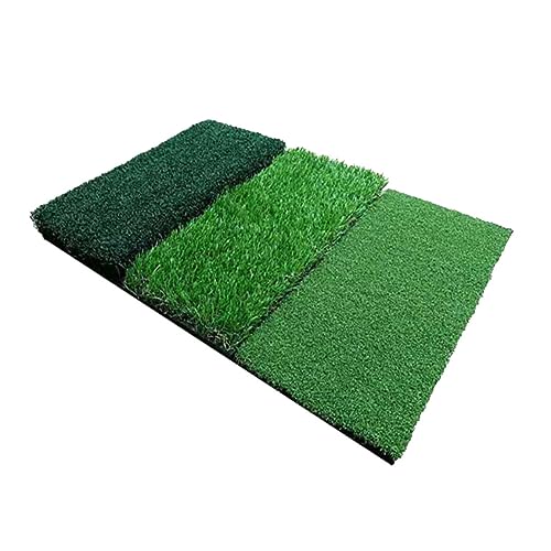GANAZONO 1pc Combined Golf Practice Mat Long Short Grass Turf Training Aid for Beginners Advanced Players Durable Portable Swing Pad for Home Use