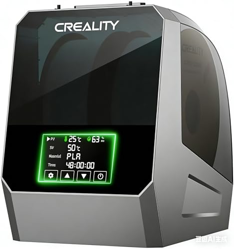 Creality Space Pi Filament Dryer Plus 2 Spools Filament Storage Box 360 Heating Drying with Fan&Touch Screen 3D Printer Filament Spool Holder Filament Dryer for 1.75/2.85/3mm PLA PETG ABS TPU