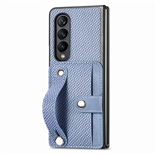 Protection arrière en cuir de qualité pour Samsung Z Fold 4 3 2 avec sangle