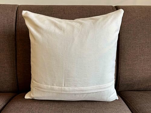 Image of Decorative Embroidered Cushion Covers | 16 x 16 inches | Crewel Work, Pom Poms, Dori Work | Luxury Home Decor for Couch, Sofa, Bed | Set of 2