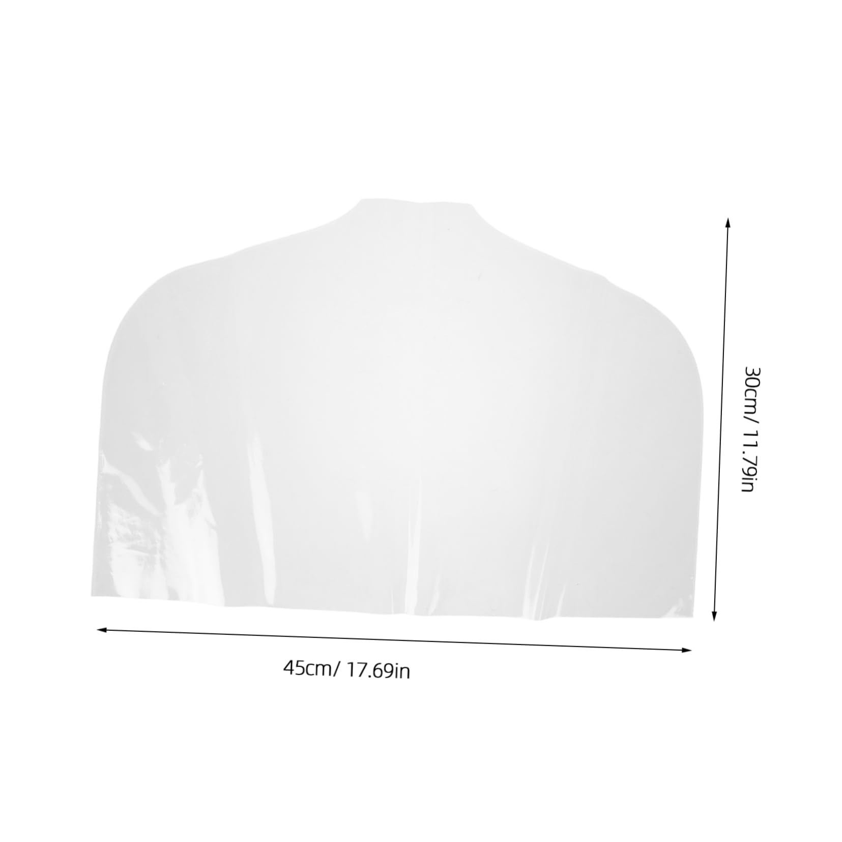 PRETYZOOM 10pcs Clear Plastic Garment Shoulder Covers for Breathable Hanging Clothes Protectors for Suits Coats Jackets Dresses for Clothing Stores and Photo Studios