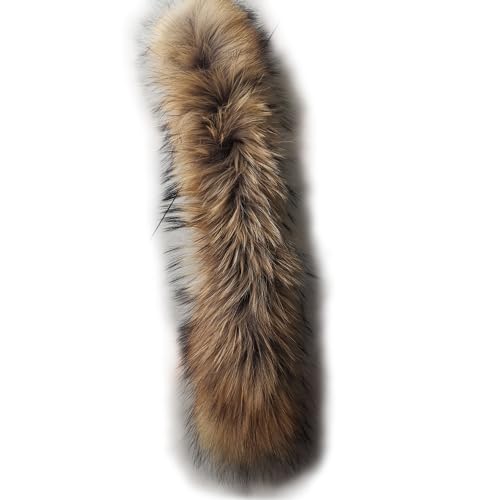 Real Raccoon Fur Collar Children Baby Scarves Winter Coat Trims Boys Girls Kid Neck Warmer Natural Fur Scarf 50cm 60cm Unisex