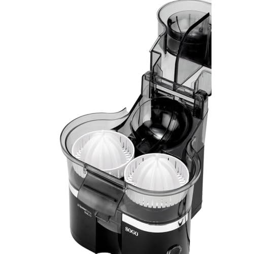 SOGO Exprimidor De Naranjas Eléctrico XL Con Elevación Automática - Exprimidor Eléctrico 100W Para Zumo Natural Sin Esfuerzo - Exprimidor Naranjas Automático Sin BPA - Juicer Con Tapón Antigoteo - imagen 5