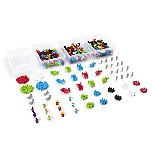 Guidecraft Io Blocks Center: 458 Building Pieces, 400 Io Blocks And 4 Storage Bins With Activity Table For Kids - Stem Educational And Learning Toy For Toddlers #TOP1