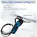 Zoienu 19.68''/27.5 Spray Foam Cutting Saw Insulation Planer Tool for Open/Closed Cell Foam, 14.5m/s Speed for Efficient Removal and Precision Cutting (70cm OpenCell)
