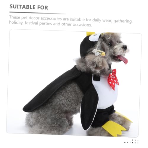 Disfraz de pingüino para perro, capa para Halloween miniatura 6